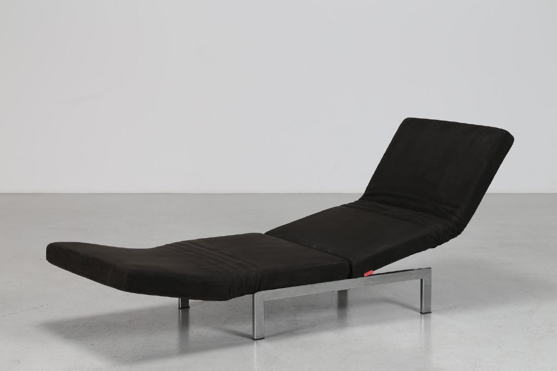 STUDIO SIGLA Poltrona chais longue in metallo cromato e (1 of 6)