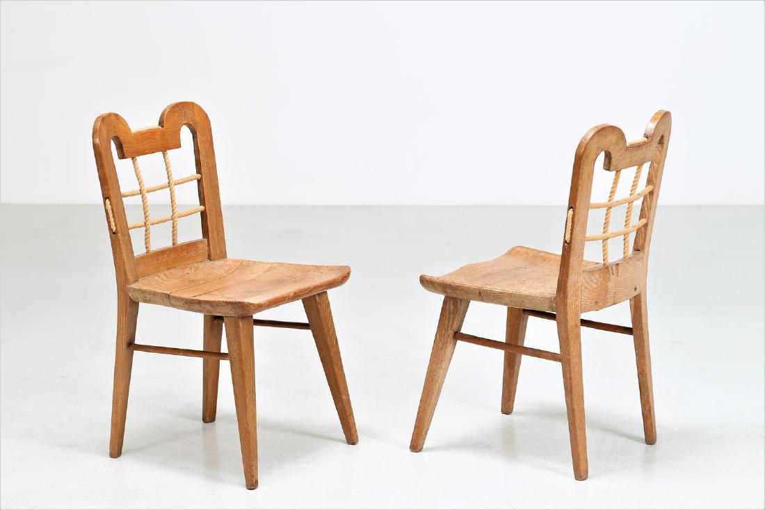 GUGLIELMO PECORINI Pair of chairs. (1 of 6)