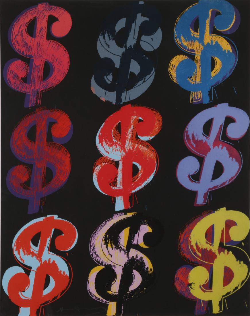 ANDY WARHOL $9 on black. (1 of 1)