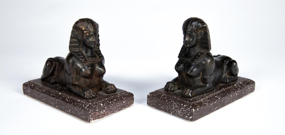 MANIFATTURA FRANCESE DEL XIX SECOLO  Pair of Sphinxes (1 of 1)