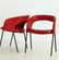 GASTONE RINALDI Six solid metal and skai chairs, model - 3