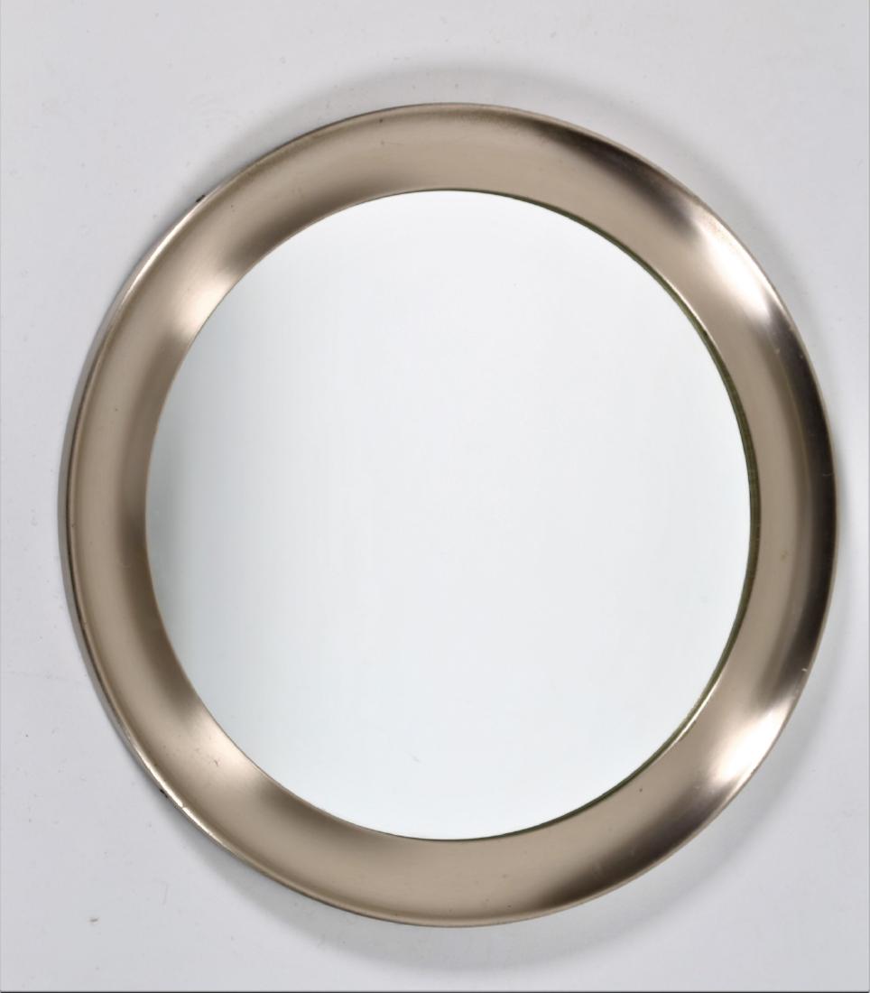 SERGIO MAZZA Narciso wall mirror in aluminium and glass (1 of 3)