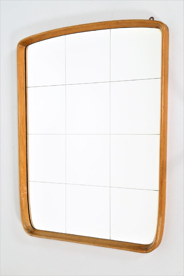 OSVALDO BORSANI Wood and glass mirror, 1950s. (1 of 4)