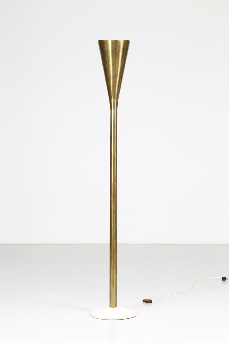 FONTANA ARTE  Brass floor lamp, Luminator model, 1960s. (1 of 3)