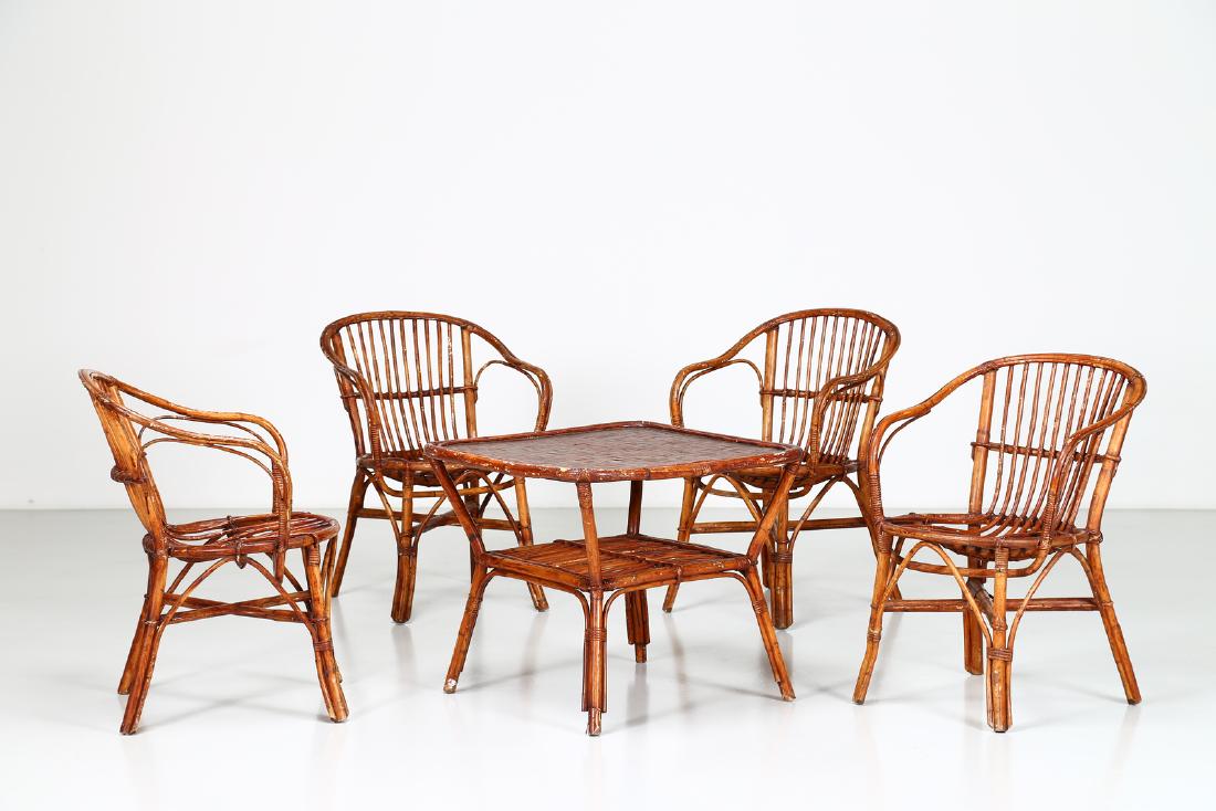 MANIFATTURA ITALIANA  Patio set comprising four easy (1 of 6)