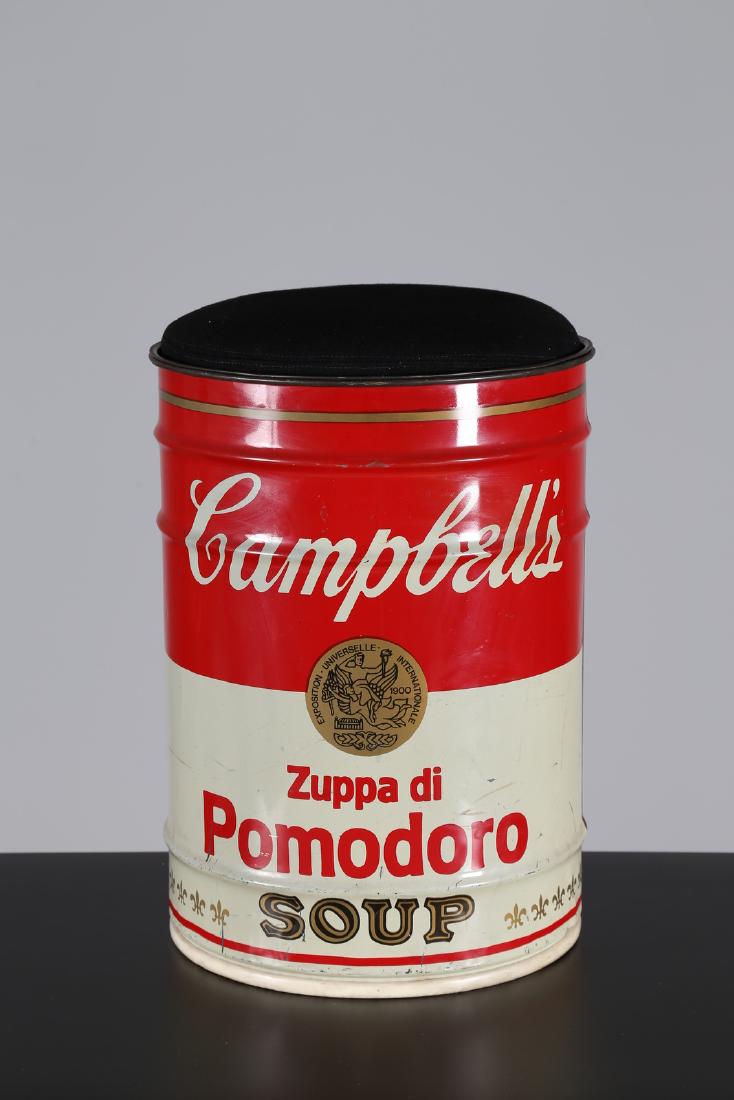 SIMON GAVINA Painted tin Campbell soup can, homage to (1 of 4)