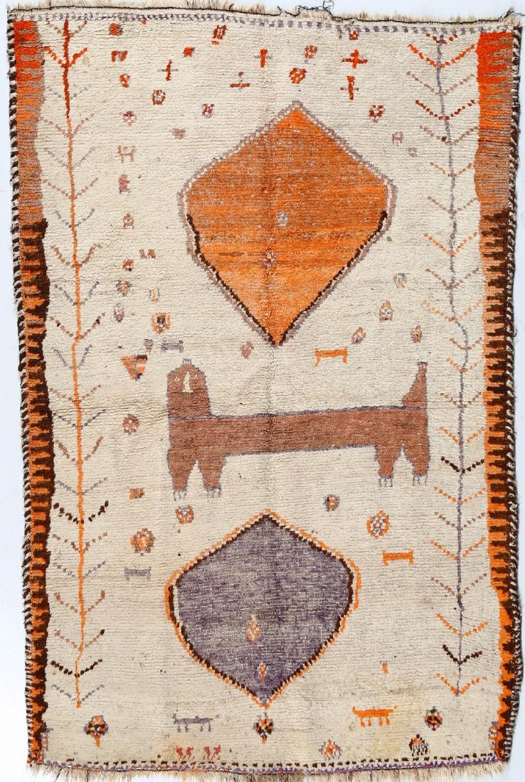 TAPPETO PERSIANO  Qashqua i Lion gabbeh, Shiraz, Fars, (1 of 2)