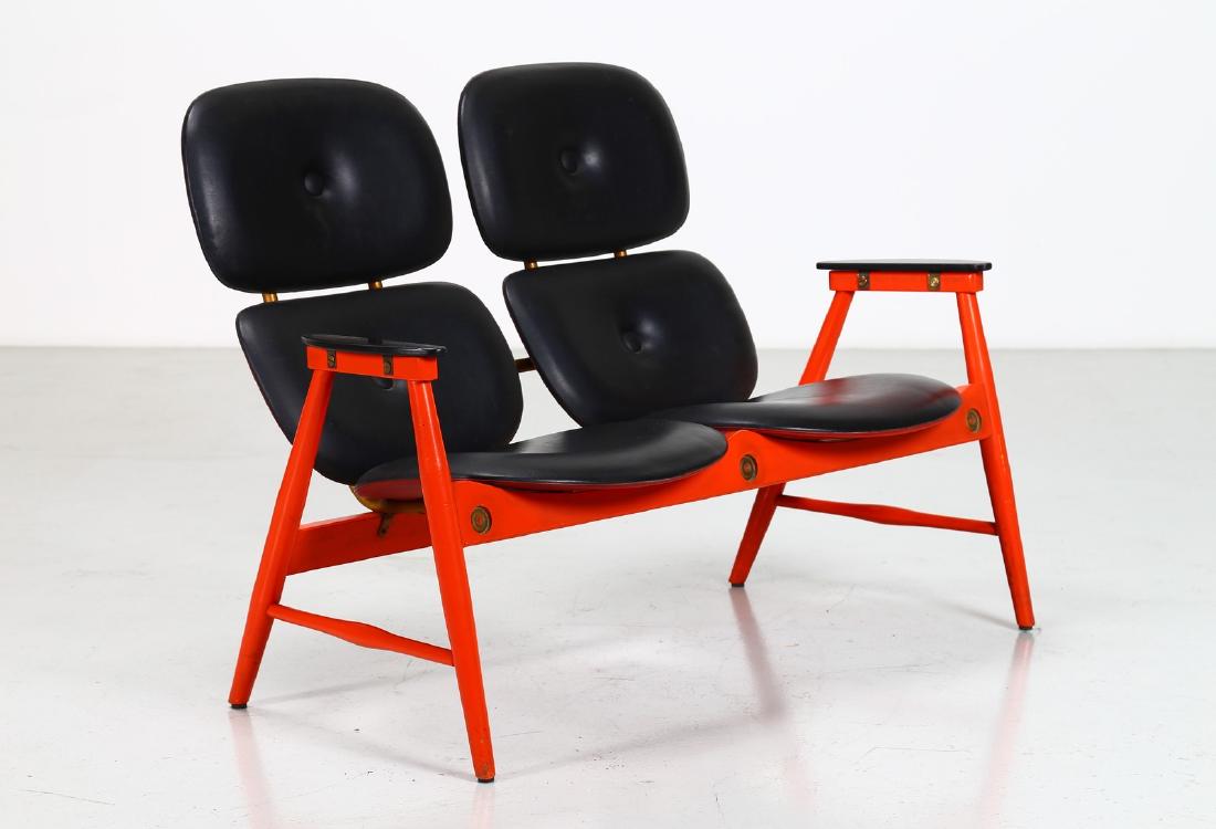 POLTRONOVA  Divanetto due posti, anni 60. (1 of 5)