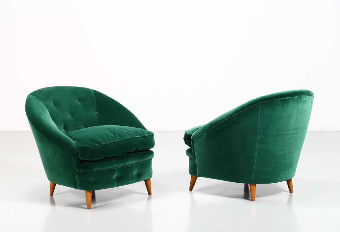 CASA E GIARDINO Coppia di poltrone anni 50. (1 of 6)