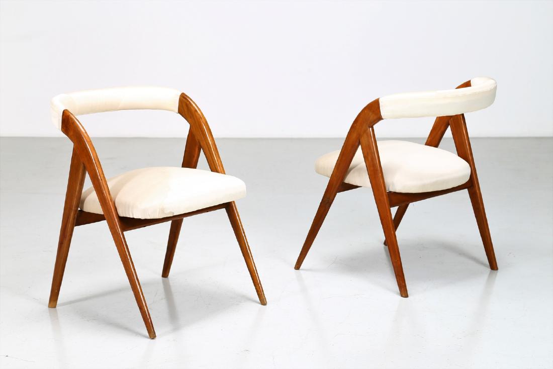 EUGENIA ALBERTI REGGIO Attributed Pair of chair. (1 of 6)