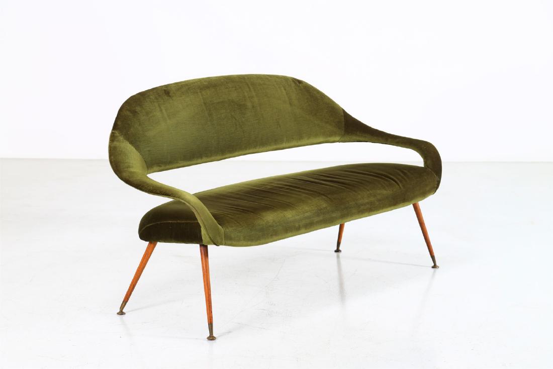 GASTONE RINALDI Rare. Sofa mod. DU55P. (1 of 9)