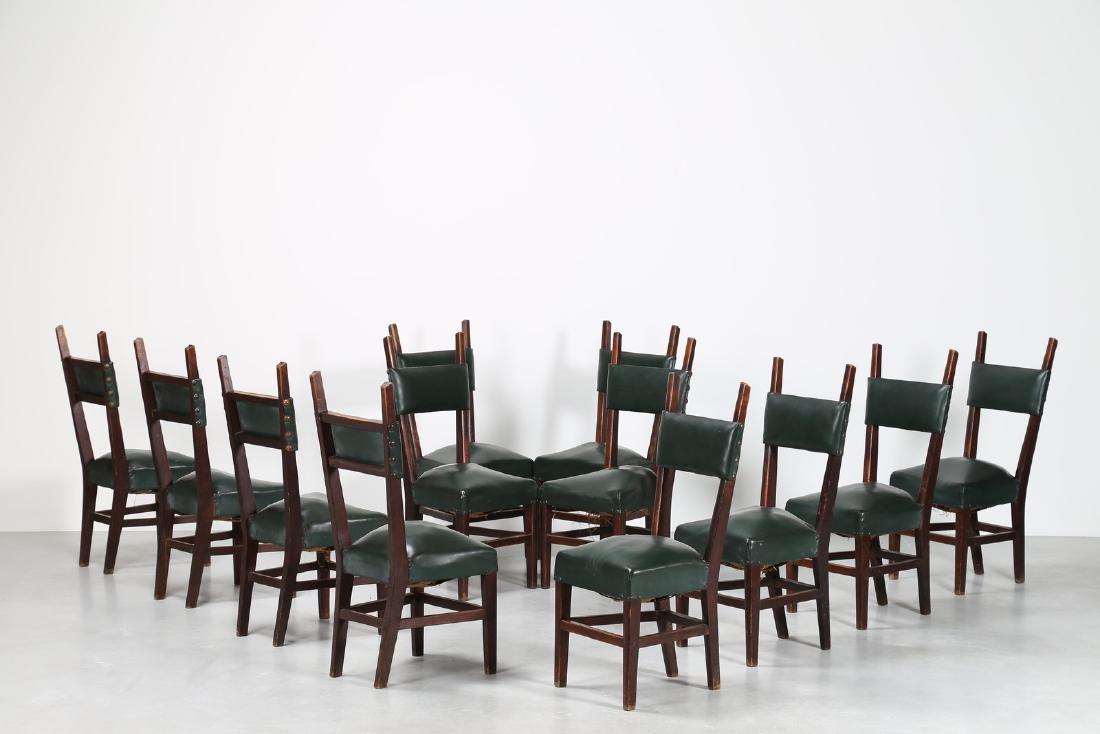 MANIFATTURA ITALIANA  Twelve chairs. (1 of 9)