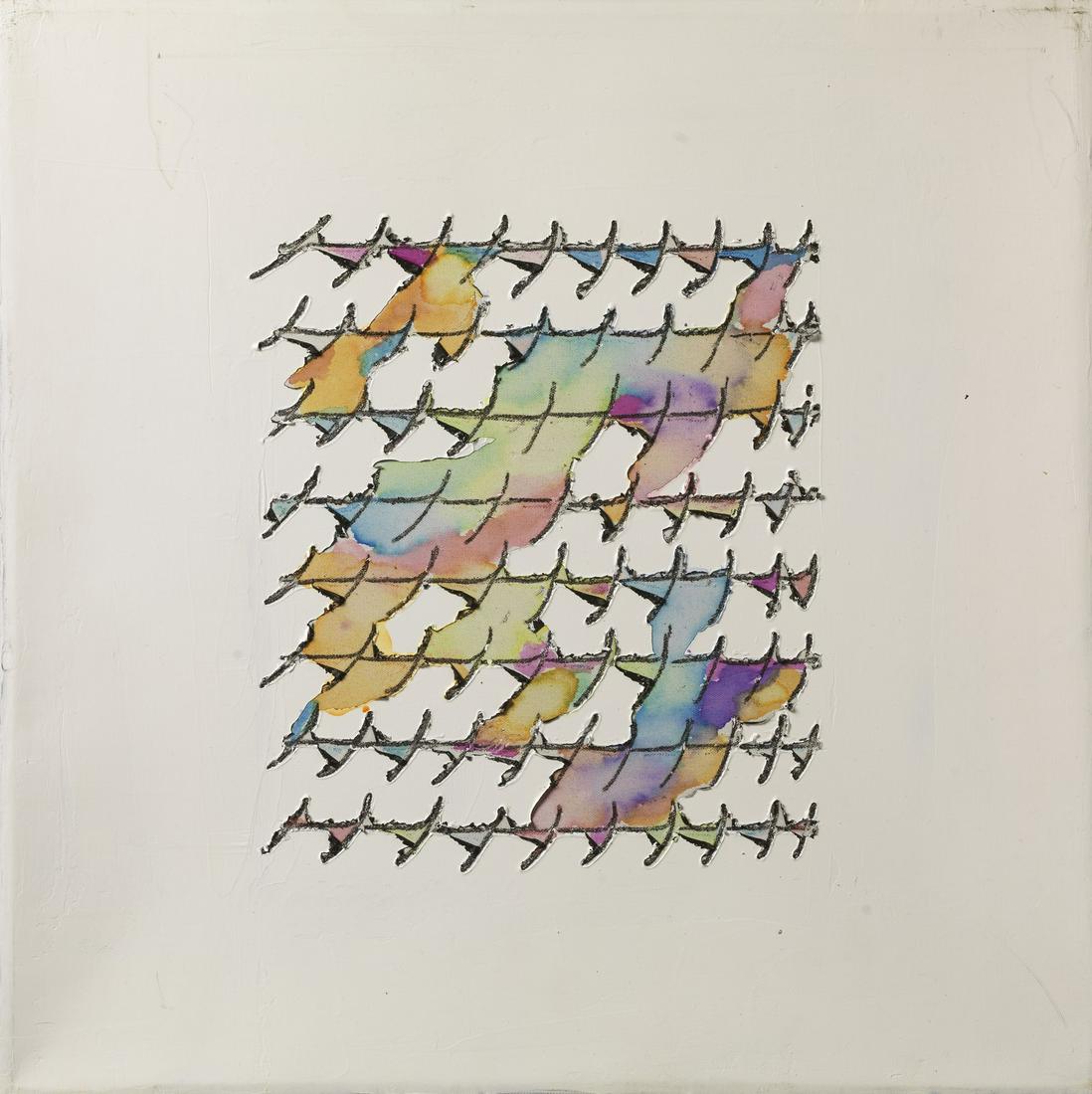 ALFREDO RAPETTI Colors.: Colors. 2003. Mixed media on canvas. Cm 40,00 x 40,00. At the back title, signature and year. Artist's authenticity certificate on photo.