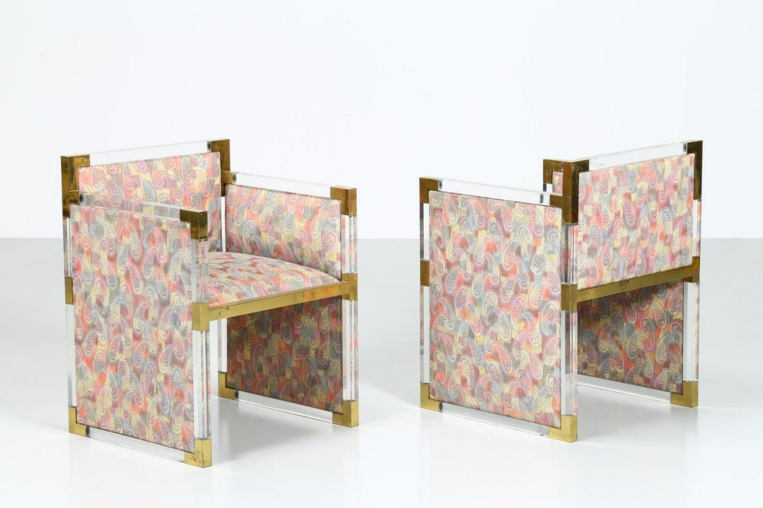 ROMEO REGA Attributed Pair of armchairs. (1 of 7)