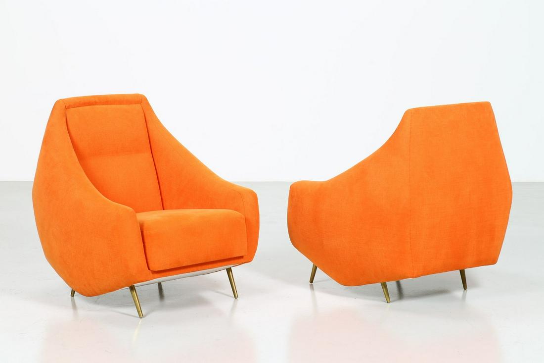 GUGLIELMO VERONESI Pair of armchairs. (1 of 6)