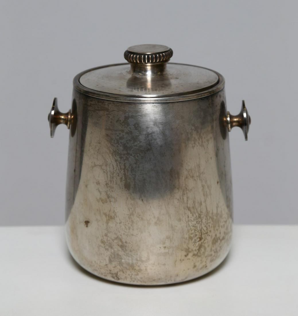 MACABO' Ice bucket.: Ice bucket. Metal and aluminium. Cm 18,00 x 19,50 x 15,00. MacabÃ² Cusano Milanino, trademark present, 50s.