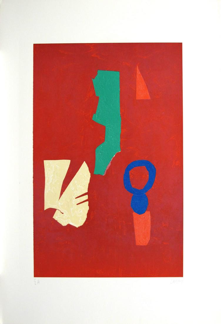 ANDRE' LANSKOY Journal d'un Fou.: Journal d'un Fou. 1976. Lithograph. Cm 70,00 x 100,00. E.A Edition and signature lower in pencil.