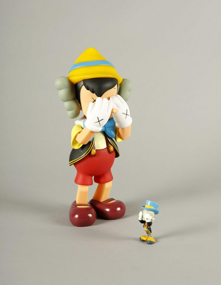 KAWS  Pinocchio & Jiminy Cricket. . (1 of 2)