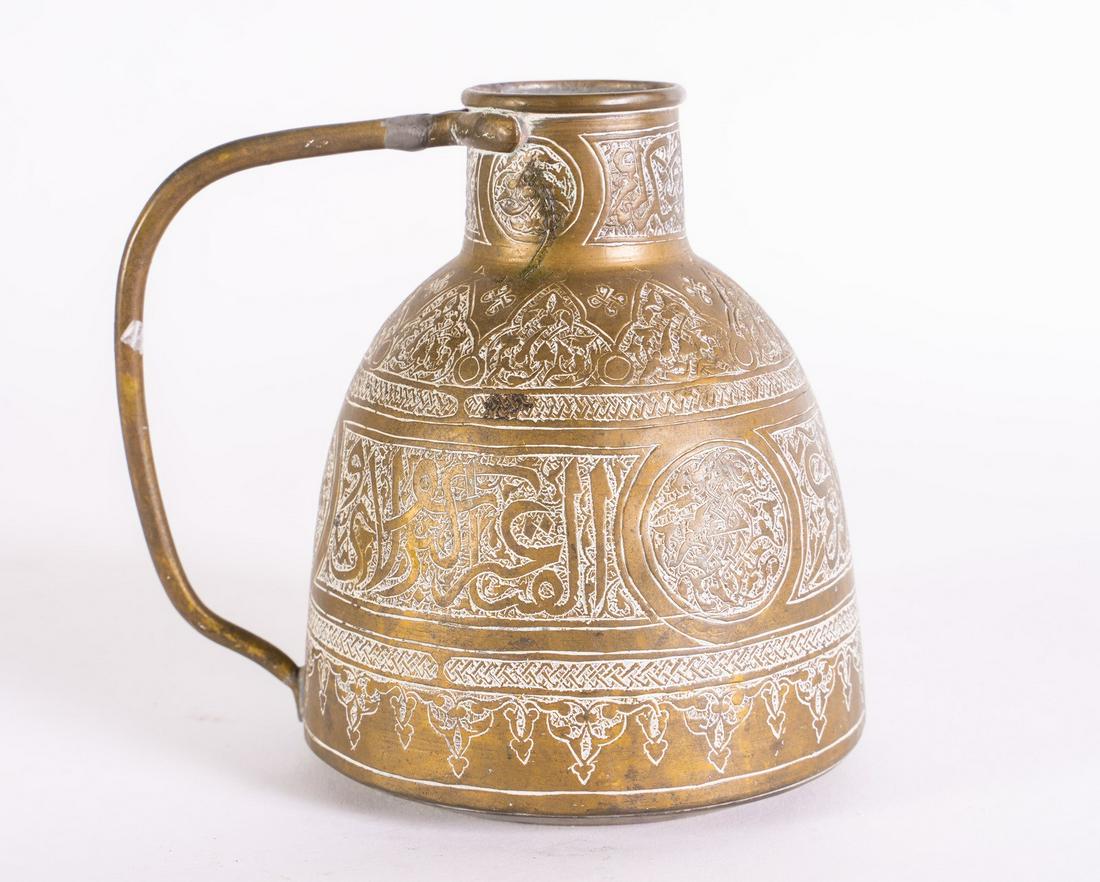 Arte Islamica  A Cairoware brass jugEgypt, ealry 20th (1 of 4)