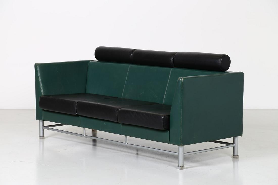 ETTORE SOTTSASS Three seats sofa. (1 of 5)
