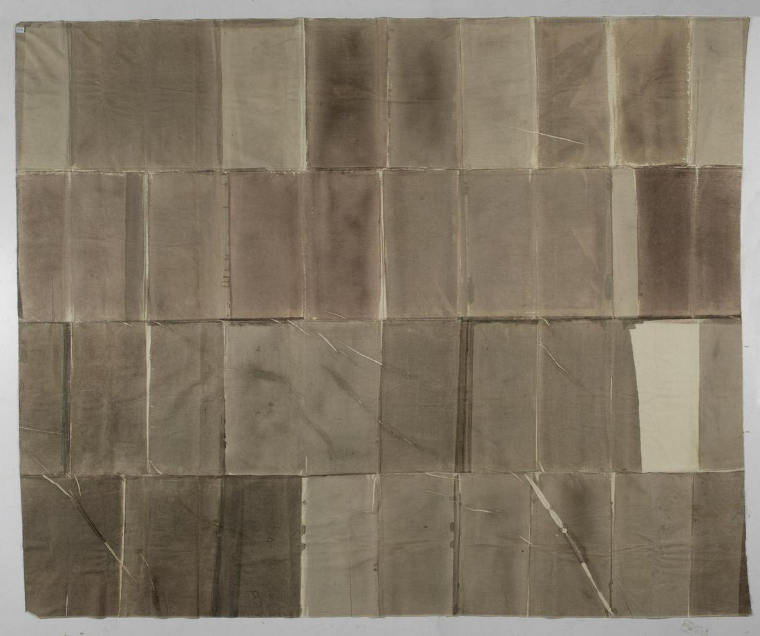 RENATA BOERO Cromogramma.: Cromogramma. Mixed media on canvas. Cm 290,00 x 238,00. 80's. Provenance: Claudio Bottello art gallery, Turin.