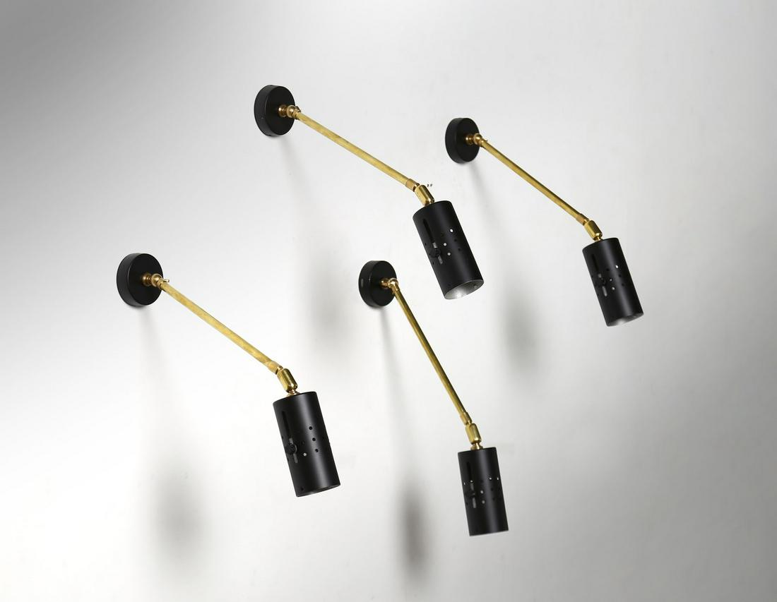 MANIFATTURA ITALIANA   Four wall lights, 50s. (4). (1 of 3)
