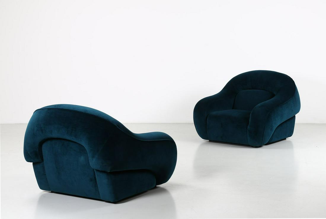 MANIFATTURA ITALIANA   Pair of armchairs. (2). (1 of 1)