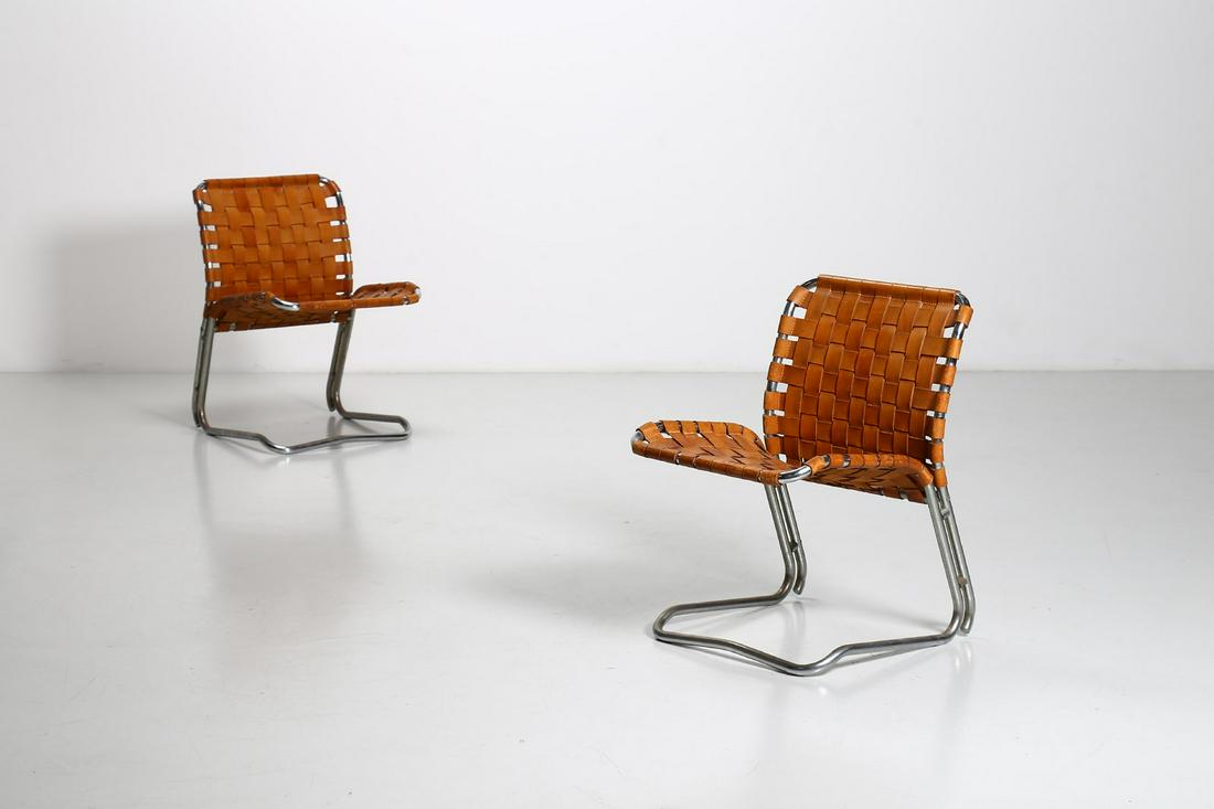 MANIFATTURA ITALIANA   Pair of chairs , 70s. (2). (1 of 1)