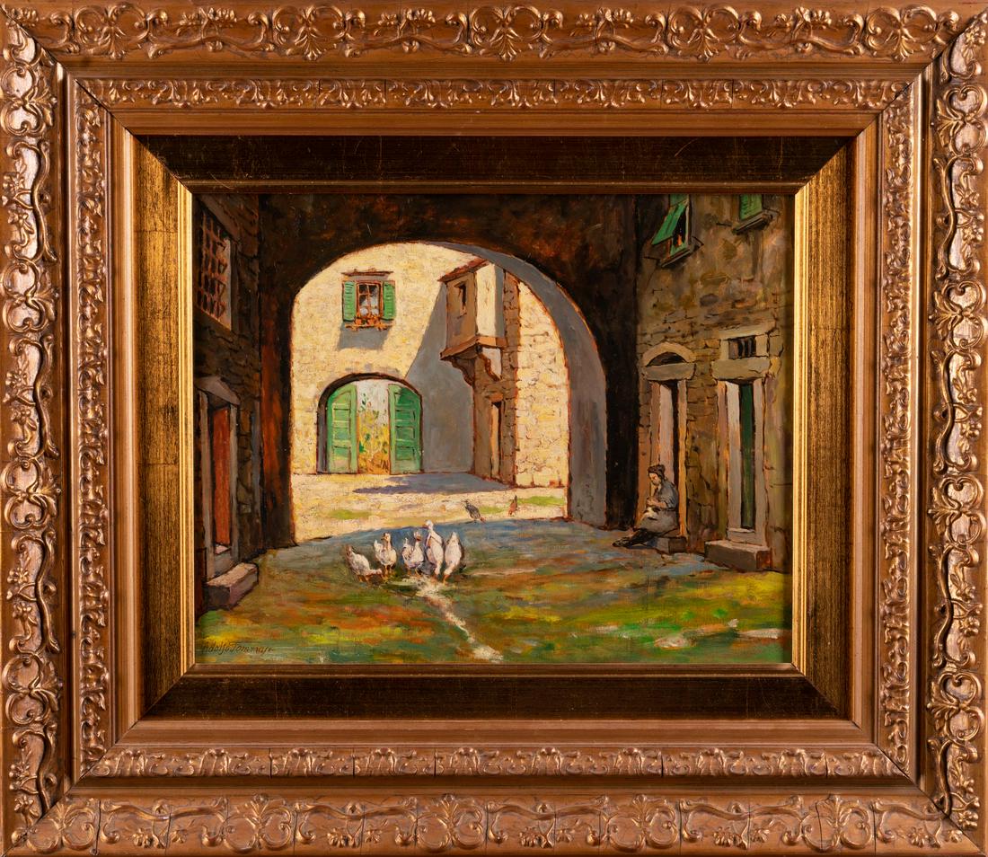 ADOLFO TOMMASI Rustic with animals and female (1 of 3)