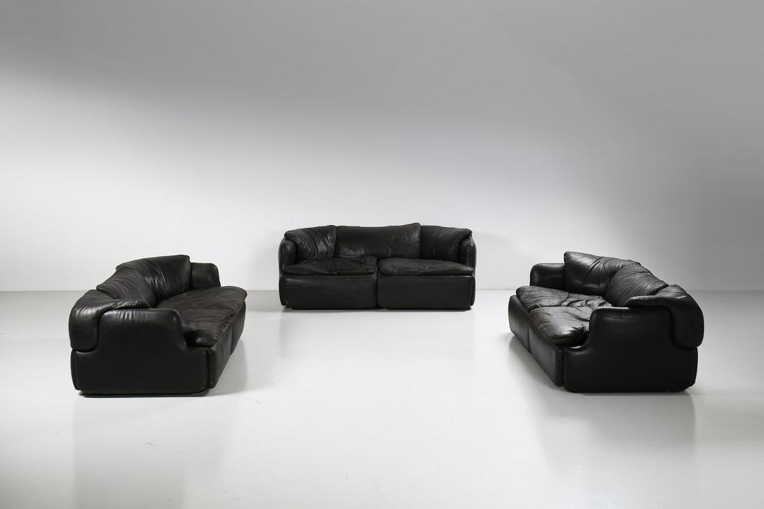 ALBERTO ROSSELLI Three sofas, Confidential model, (1 of 1)