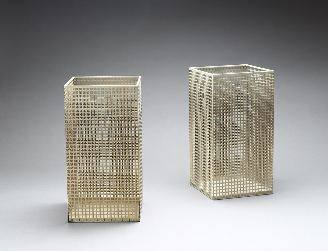 JOSEF HOFFMANN Pair of baskets, Bieffeplast production (1 of 1)