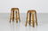 MANIFATTURA ITALIANA Pair of stools, 50s. (2).