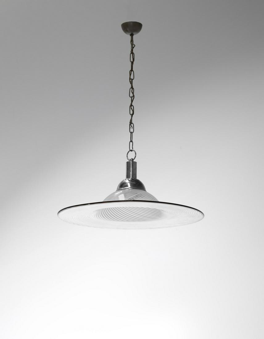 LA MURRINA Ceiling light , 70s.: Ceiling light , 70s. Murano glass and painted metal.. Cm 59,00 x 25,00 x 59,00. 1877