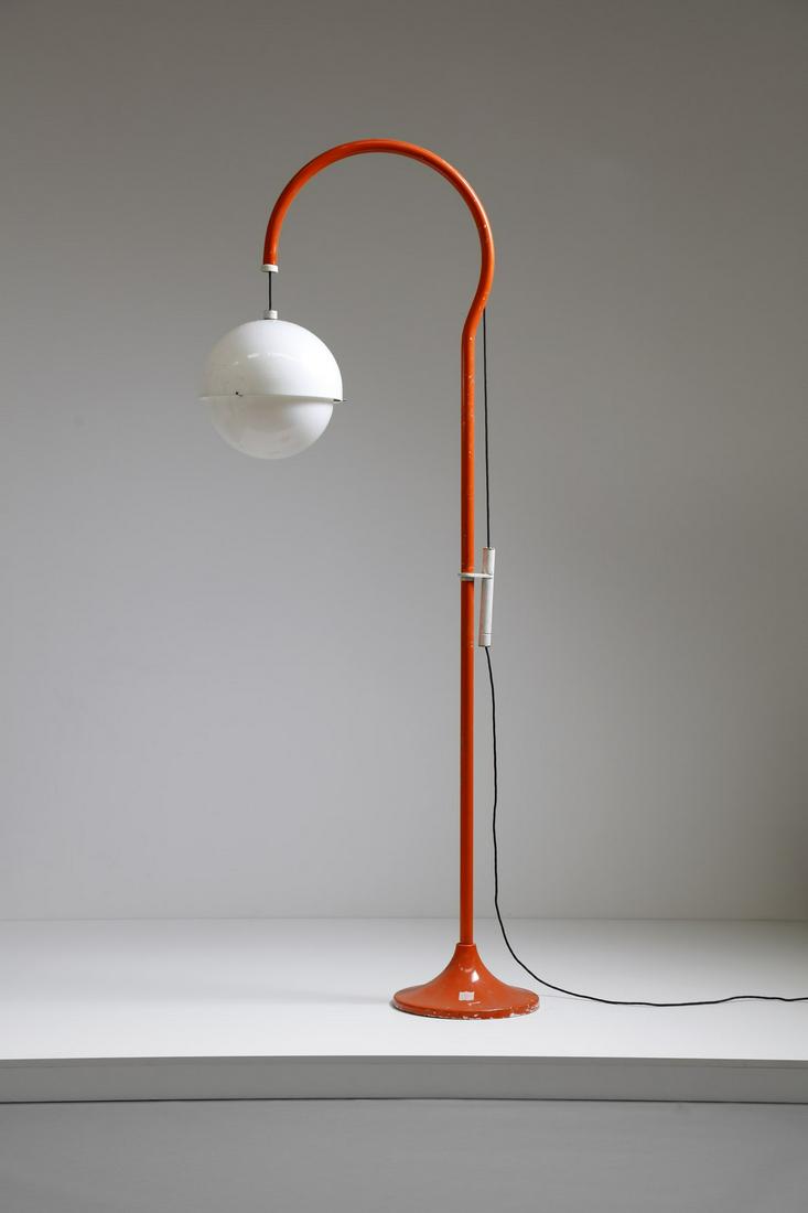 LUIGI BANDINI BUTI Standard lamp Kartell production,: Standard lamp Kartell production, 60s. Perspex and painted metal.. Cm 30,00 x 230,00. Literature: G. Gramigna, â€œRepertorio 1950-1980”, p. 228, Mondadori, 1985 3315