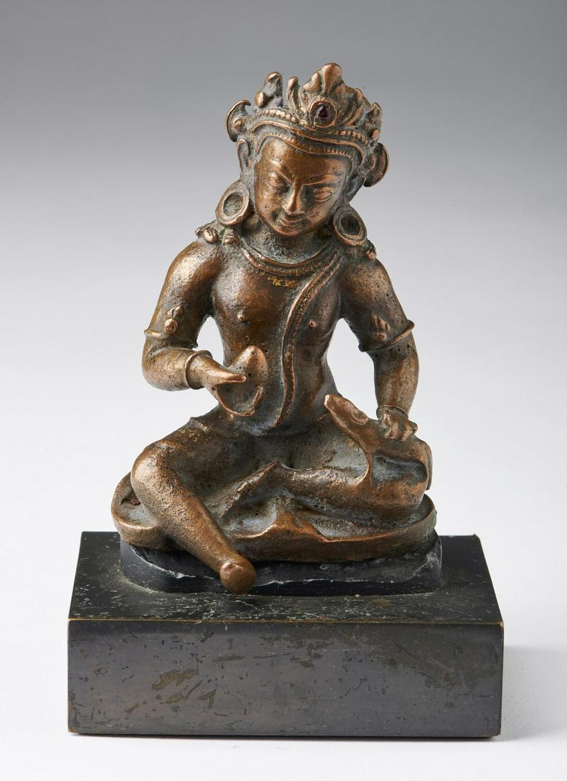 Arte Himalayana  A copper figure of Jambhala Nepal, (1 of 6)
