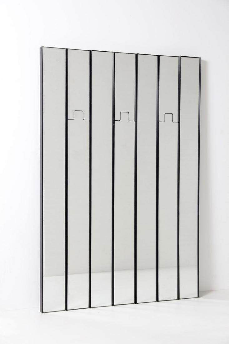 LUCIANO BERTONCINI Gronda seven mirrors, Elco: Gronda seven mirrors, Elco production, 70s. Plastic and mirror.. Cm 19,50 x 201,50 x 6,50. * the width refers to the single element.