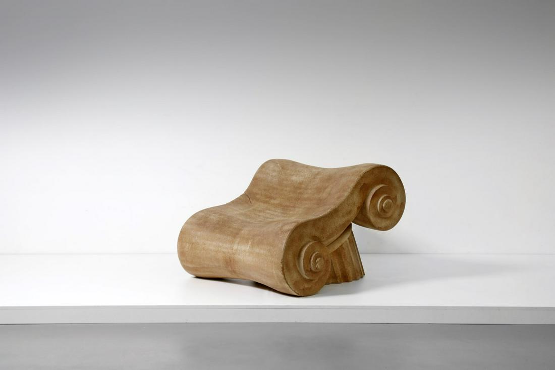 STUDIO 65 Capitello, Gufram production, 1970s.: Capitello, Gufram production, 1970s. Polyurethane foam.. Cm 110,00 x 77,00 x 103,00. Literature: Charlotte&Peter Fiell, 1000 chairs, Taschen, 2017, p. 431