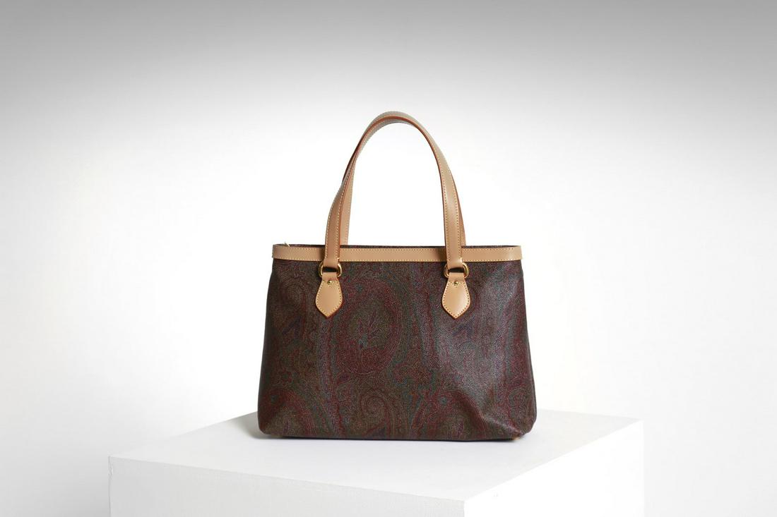 ETRO Shopping bag.: Shopping bag. . Cm 37,00 x 27,00 x 13,00. Fancy cashmere fabric made waterproof, with dustbag and control code. Made in Italy