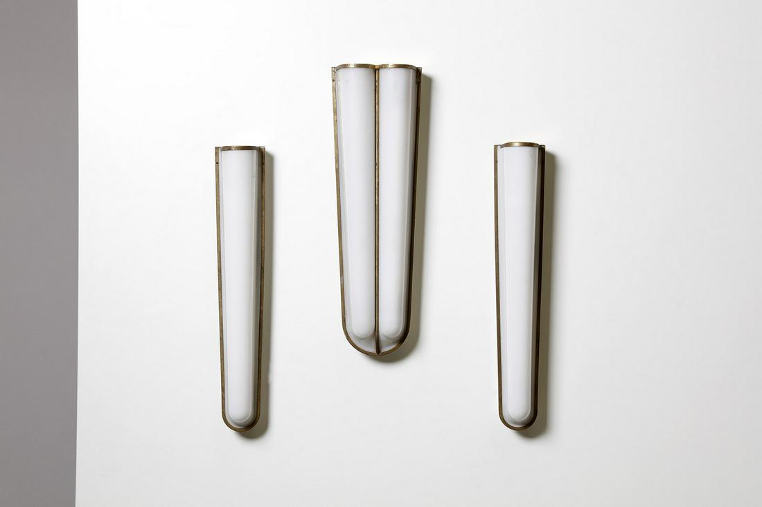 STILUX - MILANO  Pair of wall lights, 1950s. (1 of 2)