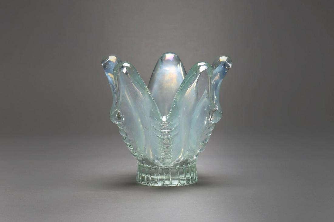 ERCOLE BAROVIER Thick glass vase and strongly (1 of 1)