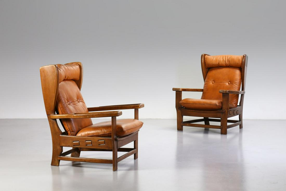 PERCIVAL LAFER attributed. Pair of armchairs, 1960s. (1 of 3)