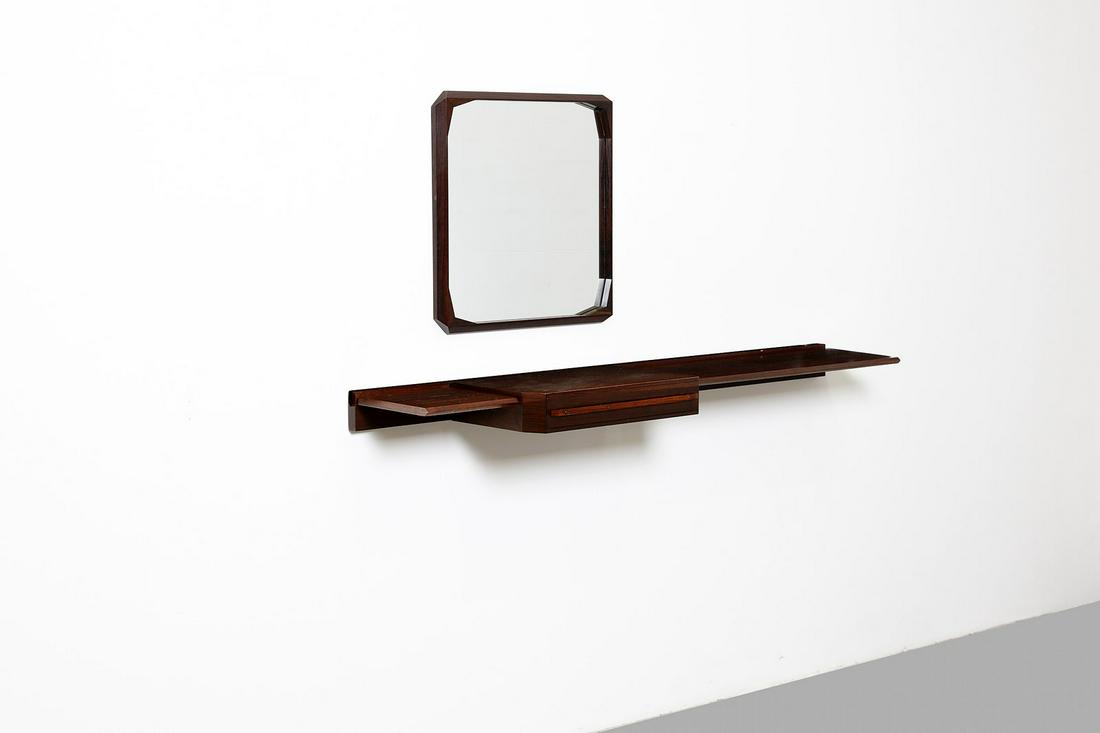 DINO CAVALLI  Console with mirror, Tredici & C (1 of 3)