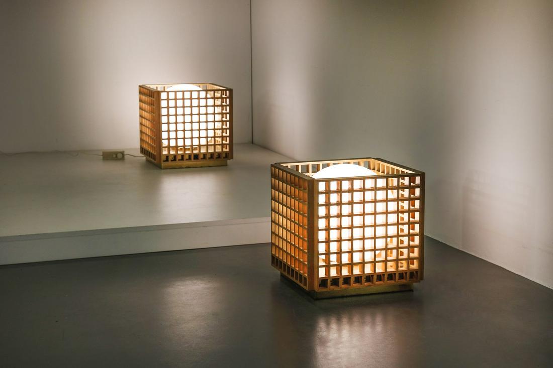 VIVAI DEL SUD attributed. Pair of table lamps, 1970s. (1 of 3)