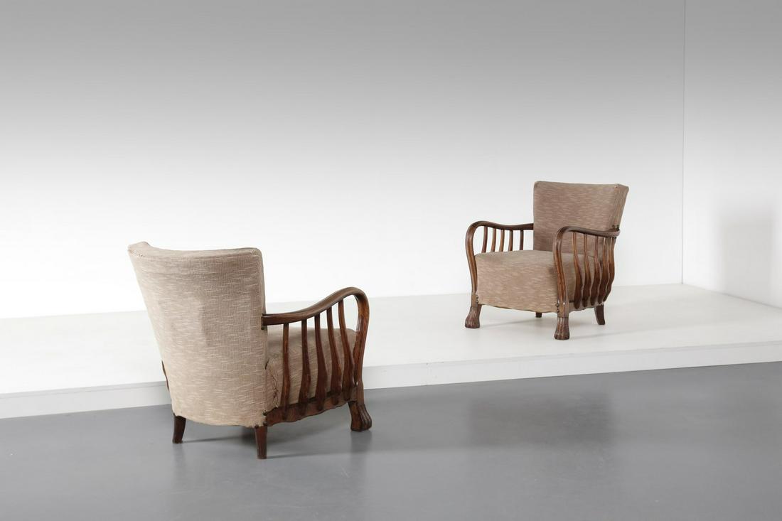 AUTORE NON IDENTIFICATO  Pair of armchairs. (1 of 4)