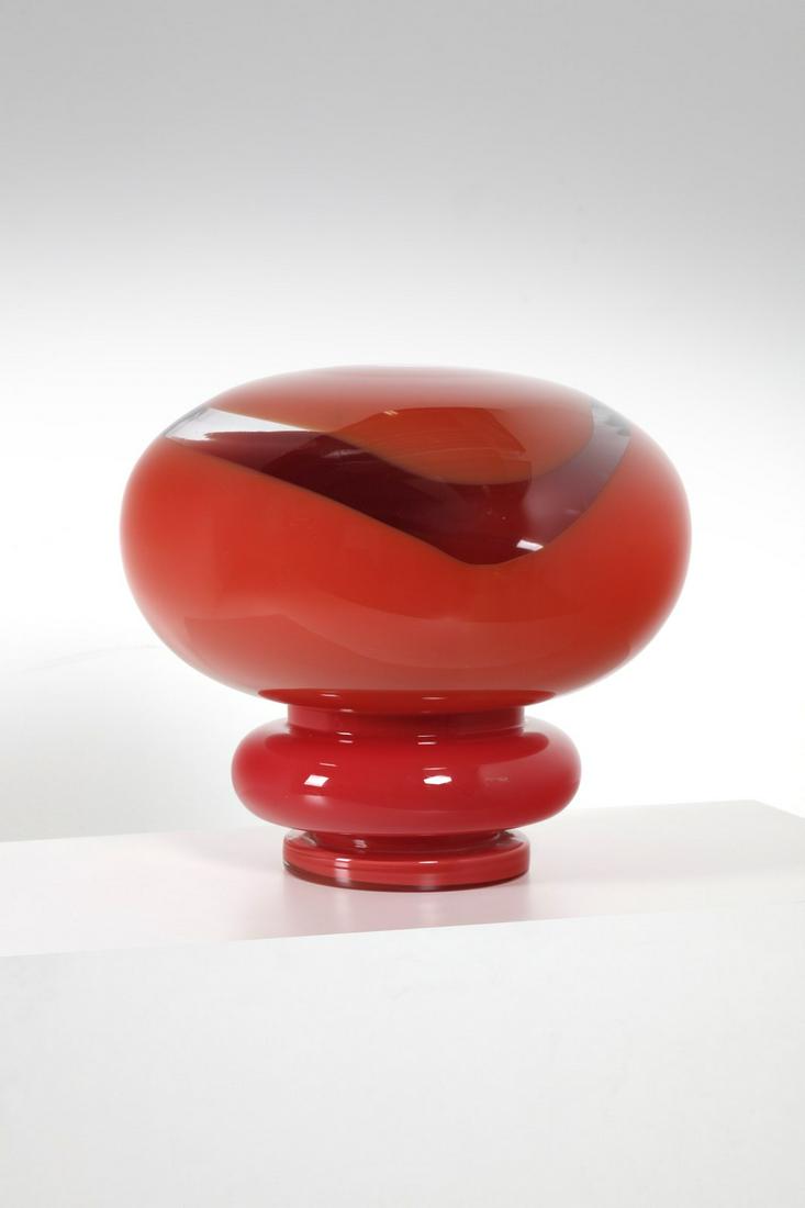 EZIO DIDONE La Murrina table lamp, 1960s.: La Murrina table lamp, 1960s. Murano glass.. Cm 43,00 x 37,00 x 43,00.