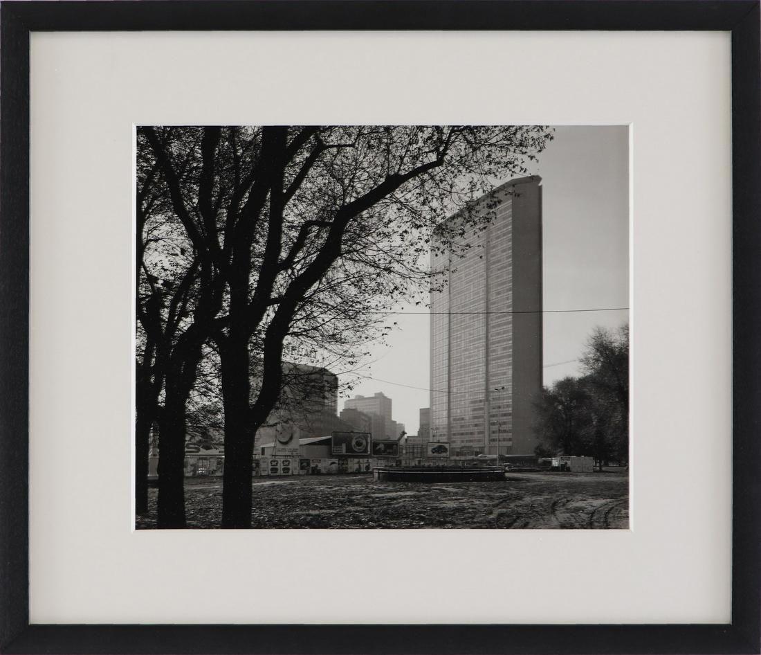GABRIELE BASILICO Grattacielo Pirelli, Milano, 1958: Grattacielo Pirelli, Milano, 1958 (Arch. Gio Ponti 1891-1979 con Pierluigi Nervi, 1955-1958). . Silver salt photographs. Cm 50,50 x 41,50. From series "Ritratti di Architettura". At the back signature