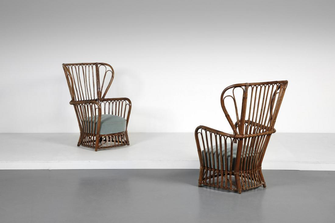 EUGENIA ALBERTI REGGIO attributed. Pair of armchairs. (1 of 4)
