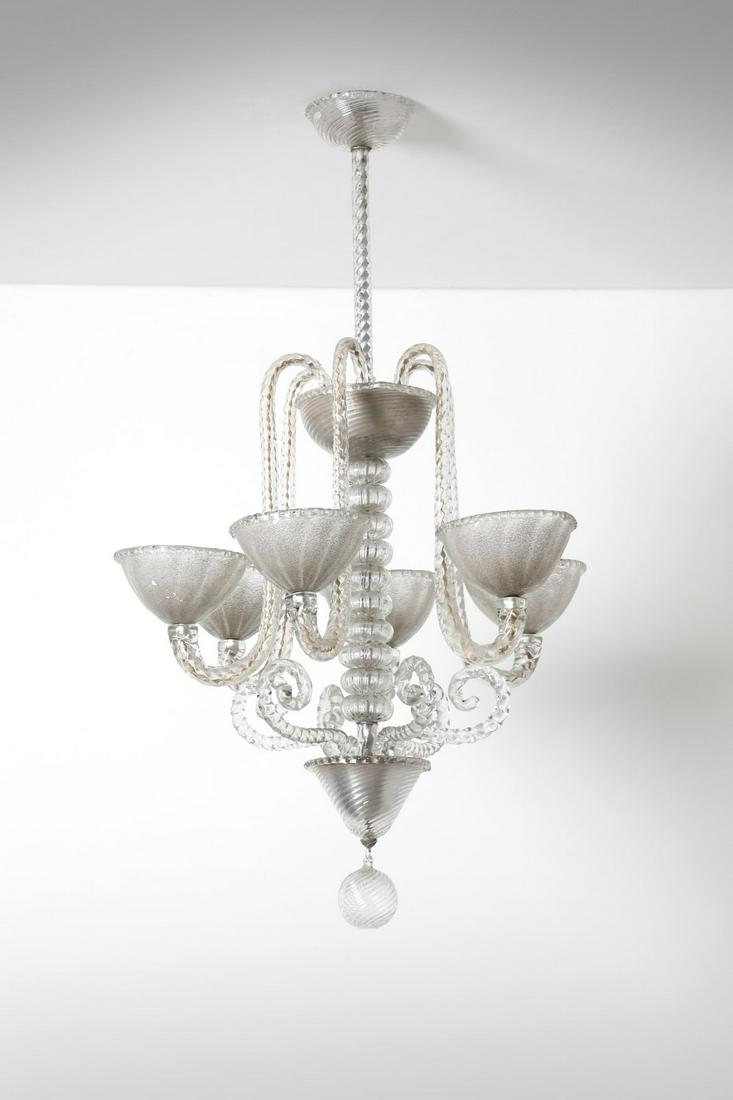 ERCOLE BAROVIER Ceiling light. (1 of 2)