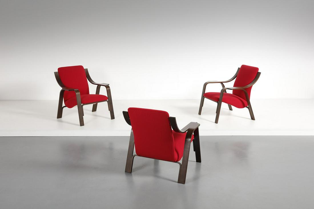 MANIFATTURA ITALIANA   Three armchairs. (1 of 2)