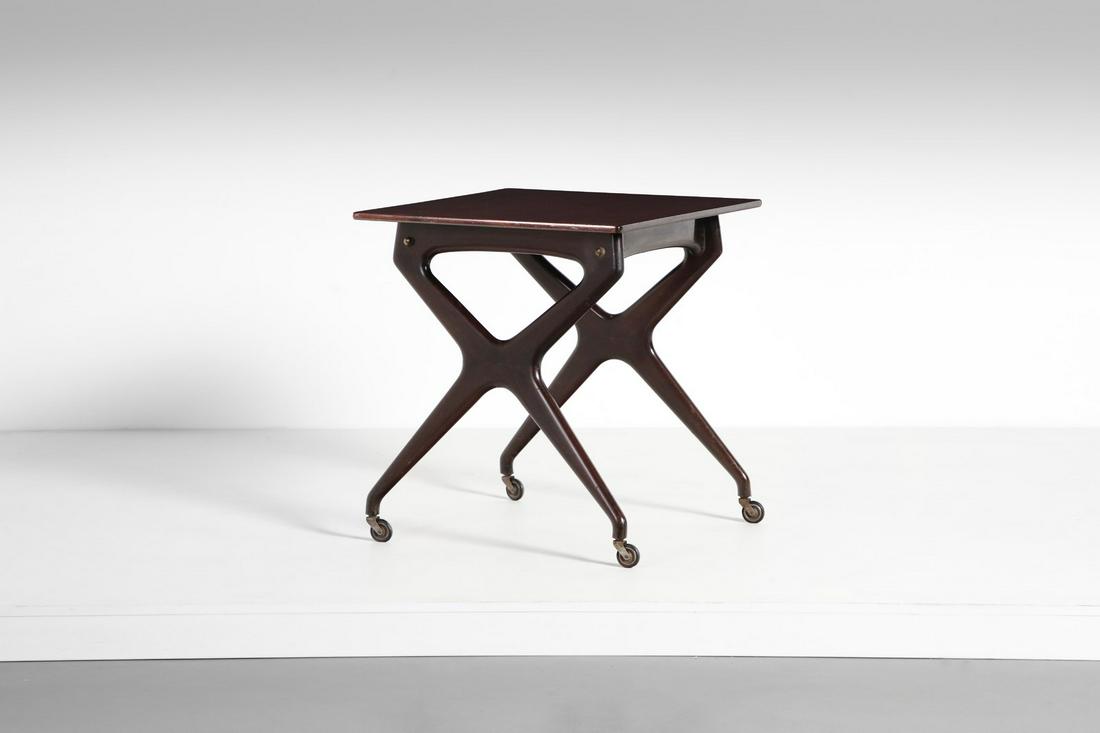 ICO PARISI Service trolley, De Baggis production. (1 of 4)